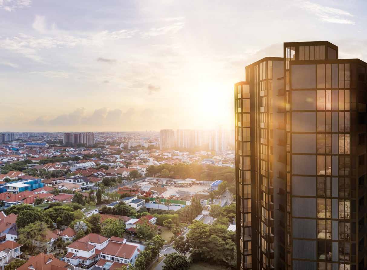 Meyer Mansion tower at sunset (artist’s impression)